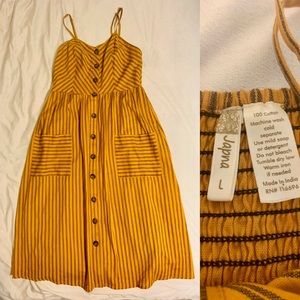 Vintage inspired yellow dress